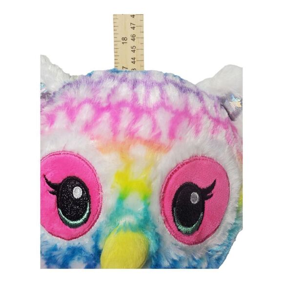 Build A Bear Spotted Owl Plush Tie Dye Bird Pastel Rainbow Colorful BABW 17" - Picture 11 of 12